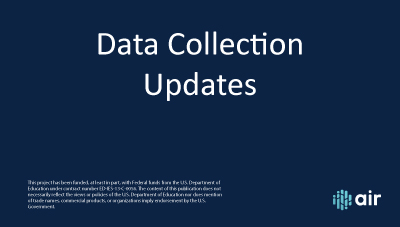 Data Collection Updates