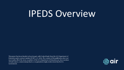 IPEDS Overview